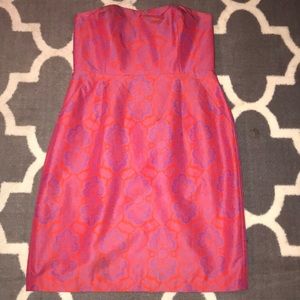 Beautiful Paisley Printed Strapless JCrew Dress